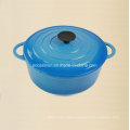 Enamel Cast Iron Cocotte Casserole with Ss Knob Dia 22cm